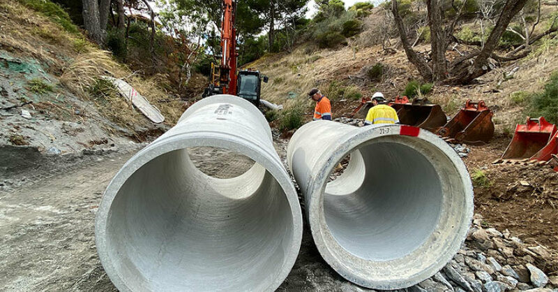 Pine Gully stormwater works progressing City of Holdfast Bay