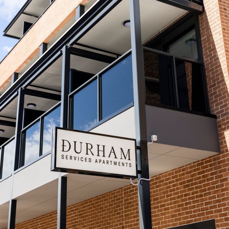 Durham Serviced Apartments - Sign